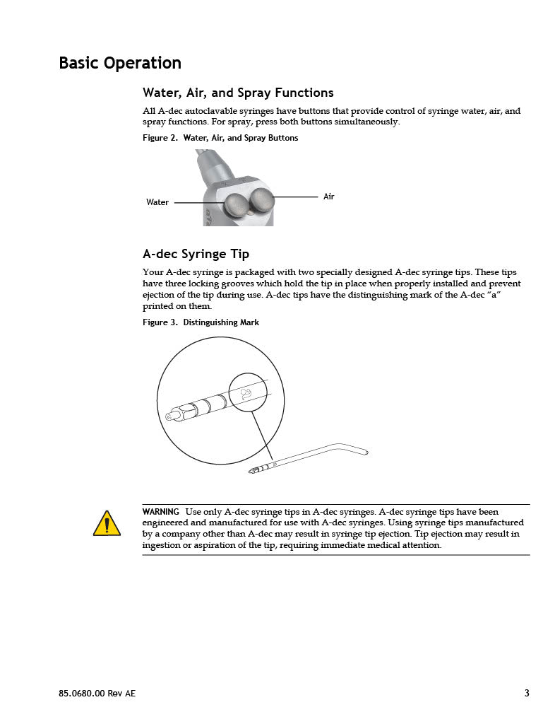 Quick Tips Metal Air Water Syringe Tips 100/Pk - MARK3