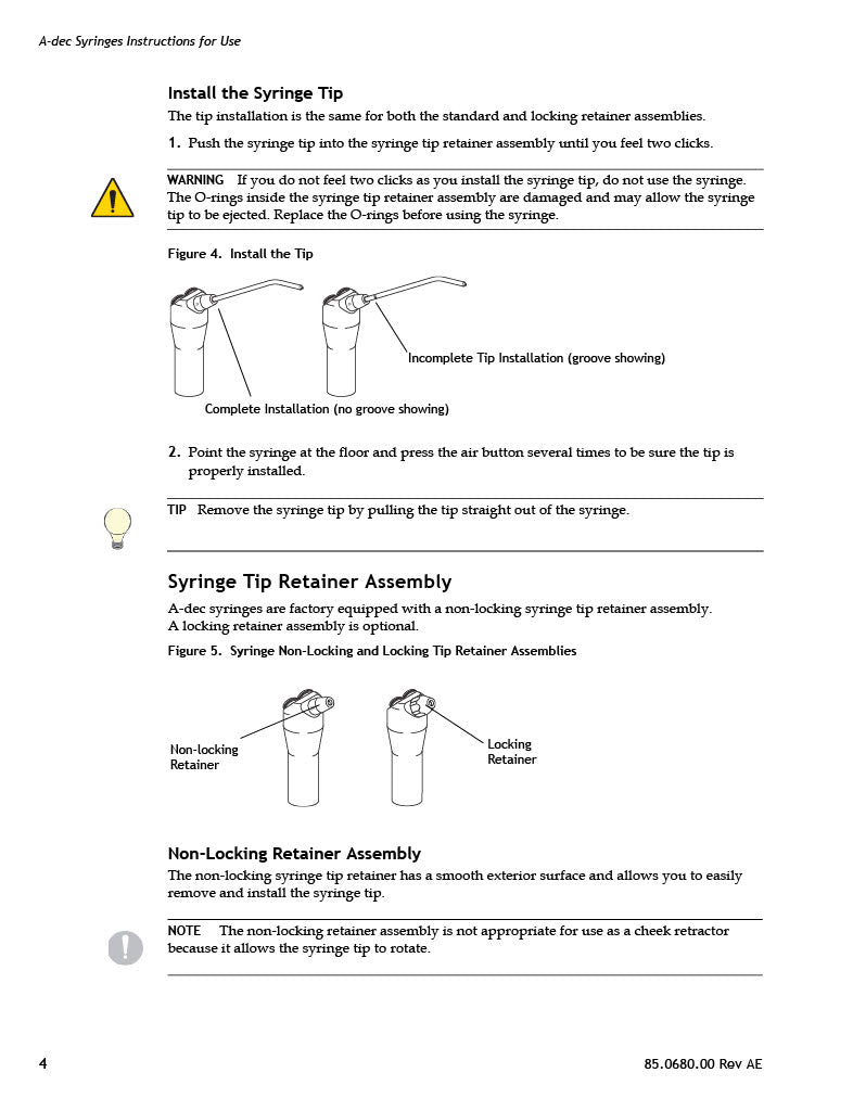 Quick Tips Metal Air Water Syringe Tips 100/Pk - MARK3