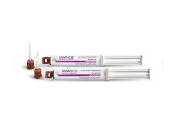 Temporary Cement NE Automix Syringe 5ml. 2/bx. + 20 Mixing Tips - MARK3®