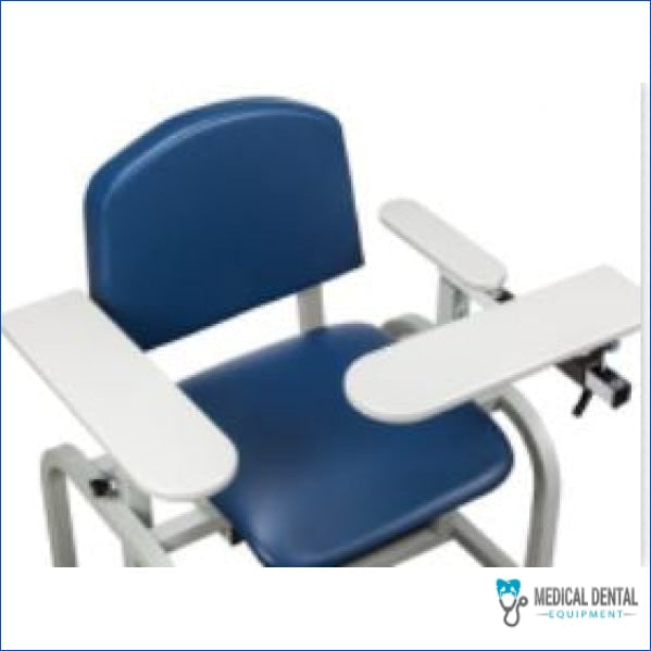 Clinton 6069-U Extra-Wide Blood Drawing Chair w/ Padded Flip Arm Examination Chairs & Tables 