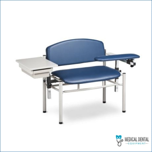 Clinton 6069-U Extra-Wide Blood Drawing Chair w/ Padded Flip Arm Examination Chairs & Tables 