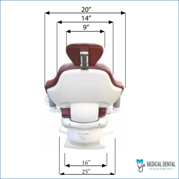 TPC Dental Mirage 1.0 Orthodontic Hydraulic Patient Chair 3000-1.0 Patient Chair 