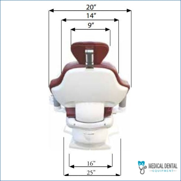 TPC Dental Mirage 2.0 Orthodontic Hydraulic Patient Chair 3000-2.0 Dentistry 